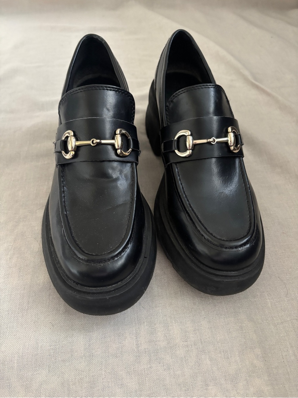 H&M Loafers with Gold Hardware — Size 41